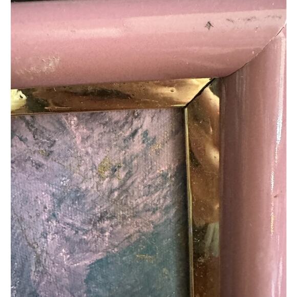 June Marie Mixed Media Abstract Canvas Painted Fiber Gallery Framed Art READ - Picture 10 of 11